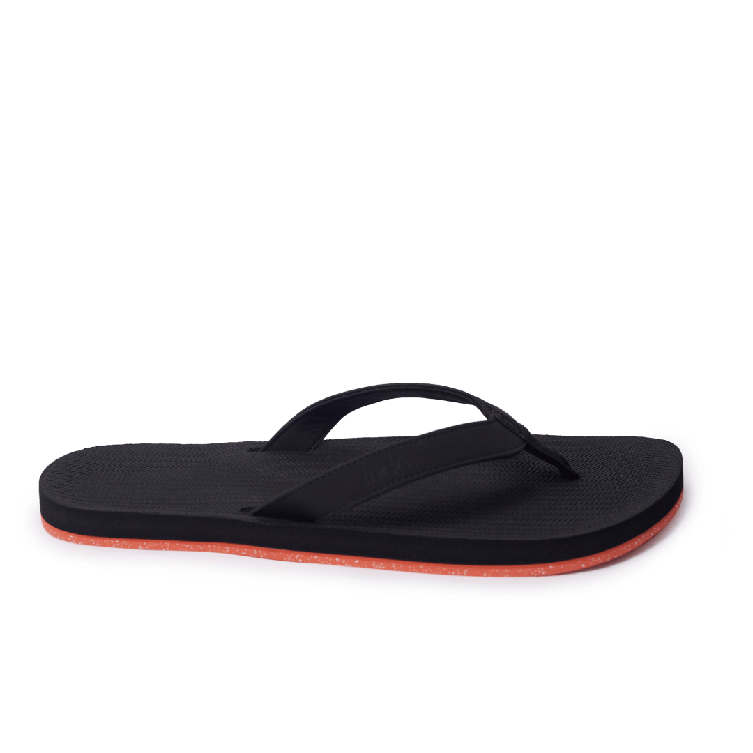 Flip Flops Hombre Suela de Sneaker - Naranja/Negro