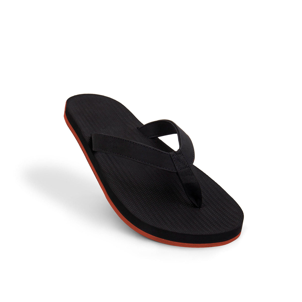 Flip Flops Hombre Suela de Sneaker - Naranja/Negro