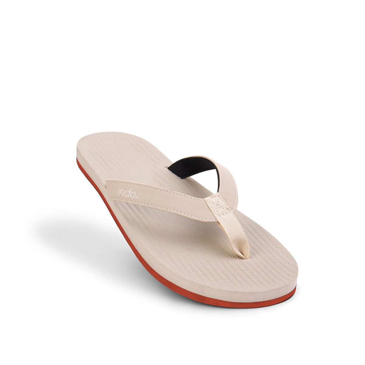 Flip Flops Hombre Suela de Sneaker - Naranja/Hueso