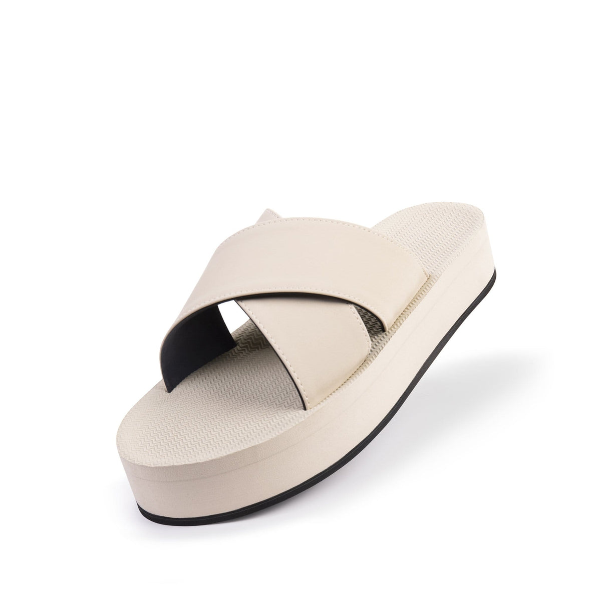 Platform Cross Mujer - Blanco Sea Salt