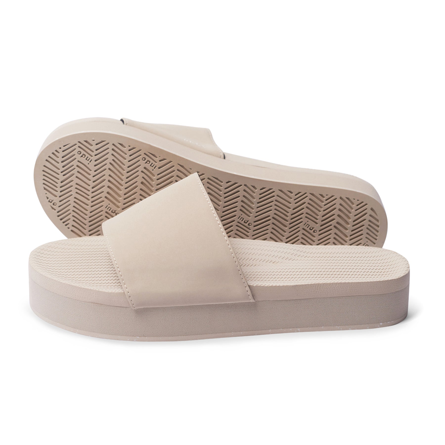 Platform Slide Girl Suela Sneaker- Hueso Sea Salt