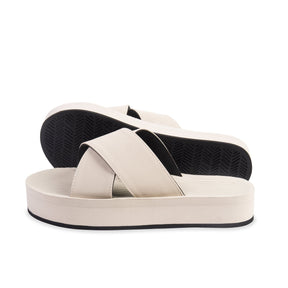 Platform Cross Mujer - Blanco Sea Salt