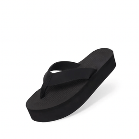 Platform Flip Flops Mujer - Negro