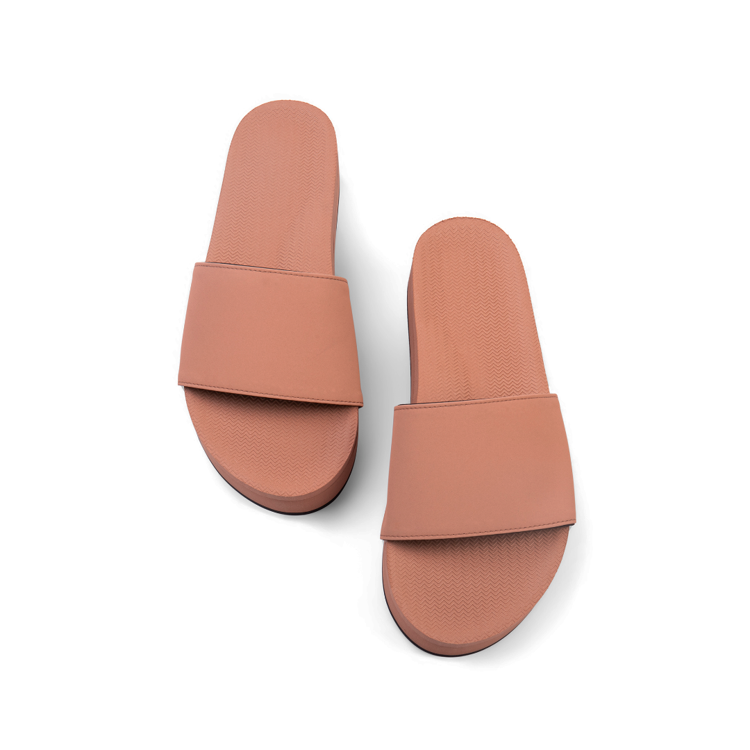 Platform Slide Mujer - Ladrillo Rust