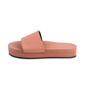 Platform Slide Mujer - Ladrillo Rust