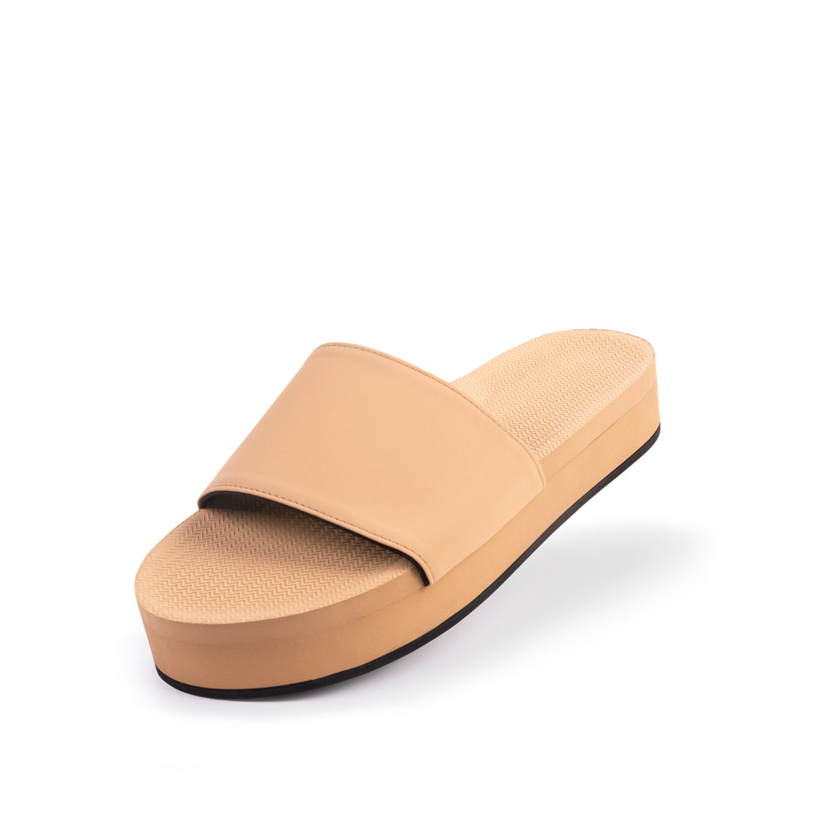 Platform Slide Mujer - Beige Soil Light