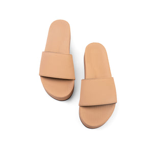 Platform Slide Mujer - Beige Soil Light